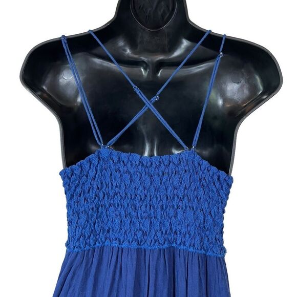 Free People lace Blue Adella Slip Dress - Picture 11 of 14